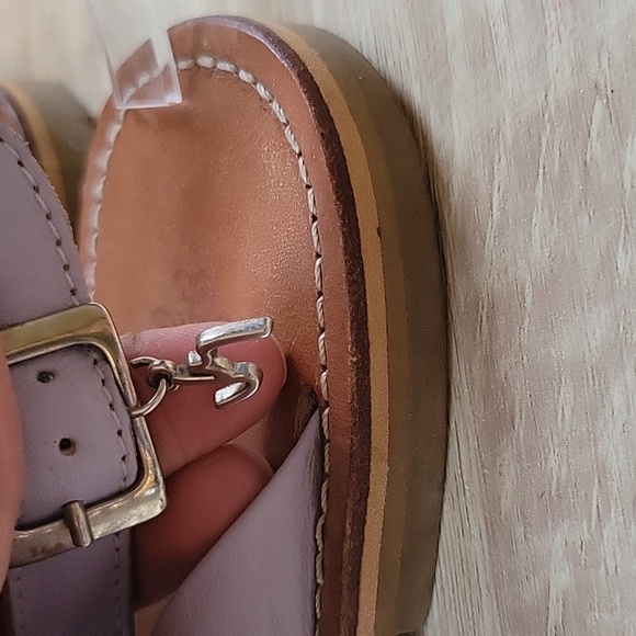 VELEZ For LEATHER LOVERS Lavender Leather Sandals - Picture 5 of 7